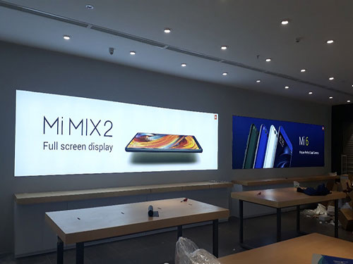 hộp đèn quảng cáo điện thoại xiao mi mix 2