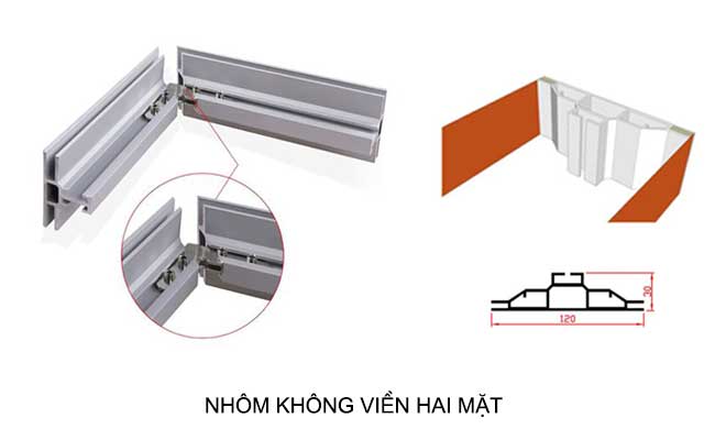 nhôm không viền hai mặt