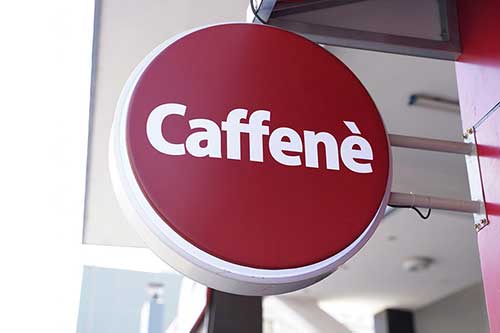hộp đèn hút nổi tròn cho quán cafe