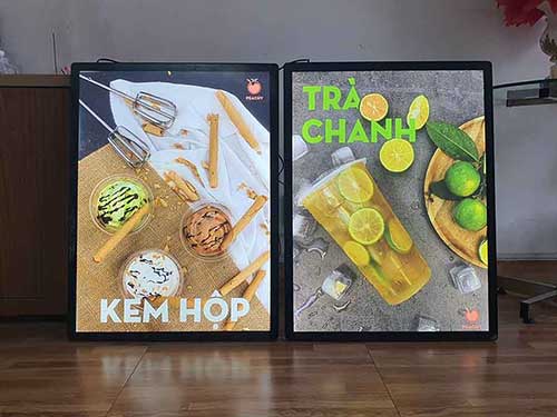 hộp đèn siêu mỏng nắp hít 60x80cm