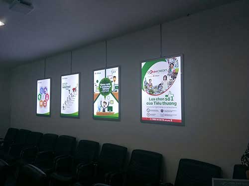 hộp đèn poster frame điện tại các chi nhánh VPBank