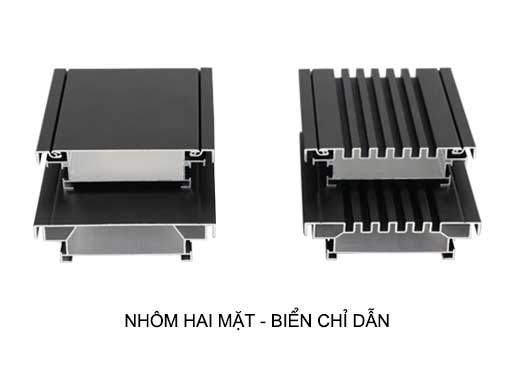 nhôm hai mặt làm biển chỉ dẫn