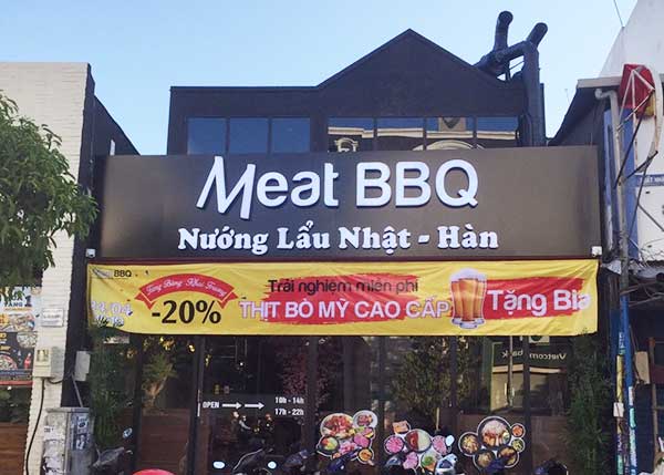 bảng hiệu quảng cáo alu chữ nổi