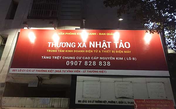 bảng hiệu bạt hiflex quảng cáo ngoài trời