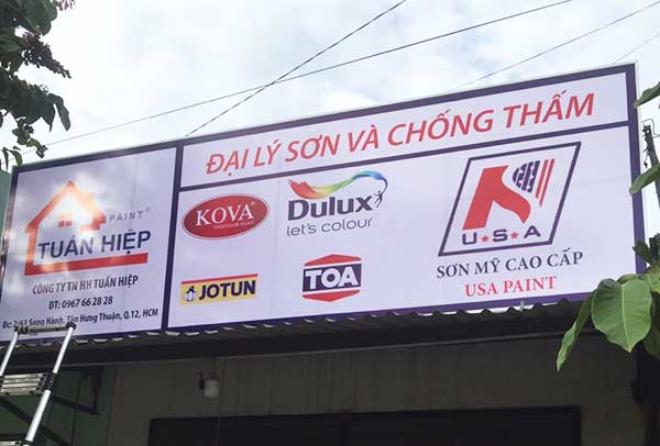 bảng hiệu quảng cáo căng bạt