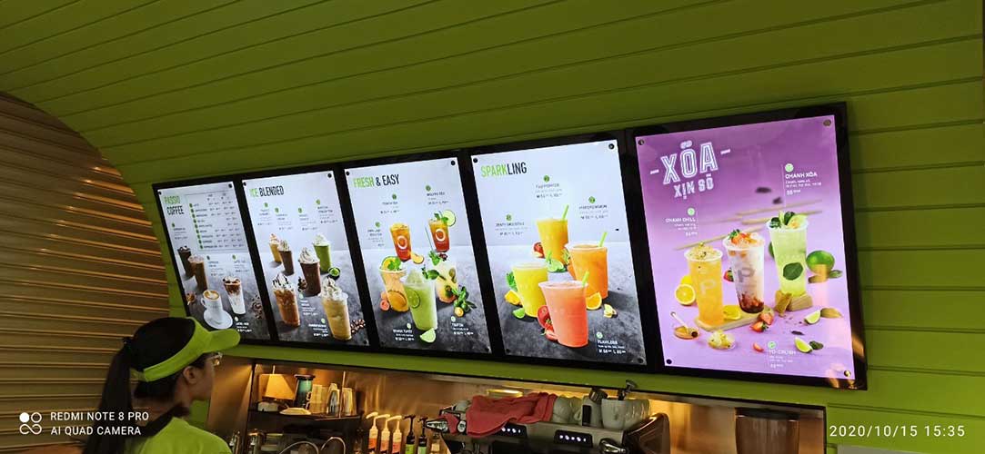 Hộp đèn led siêu mỏng treo tường