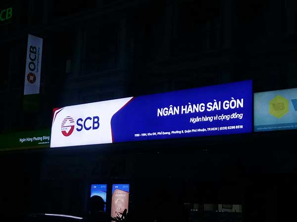 hộp đèn nắp bật không viền