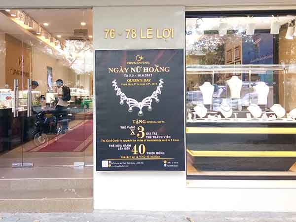 hộp đèn quảng cáo nắp bật không viền