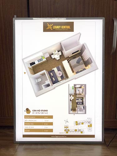 khung tranh điện siêu mỏng a2 treo tường