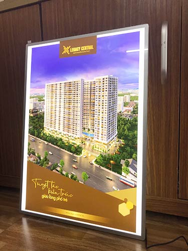 khung tranh điện siêu mỏng a2 treo tường