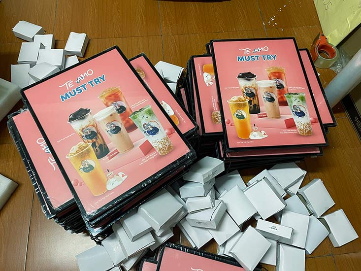khung tranh điện siêu mỏng để bàn A3