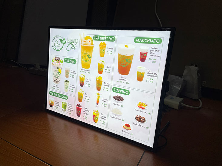 khung tranh điện siêu mỏng để bàn A3