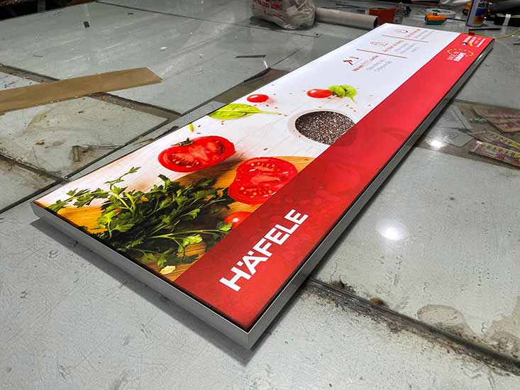 hộp đèn không viền siêu mỏng