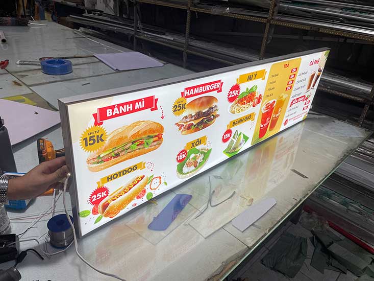 hộp đèn không viền siêu mỏng