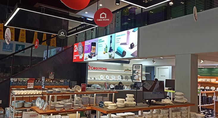 hộp đèn không viền nhét ron