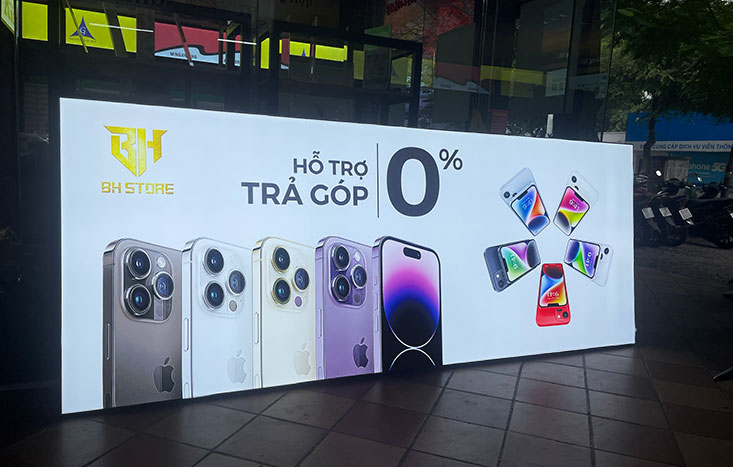 hộp đèn không viền