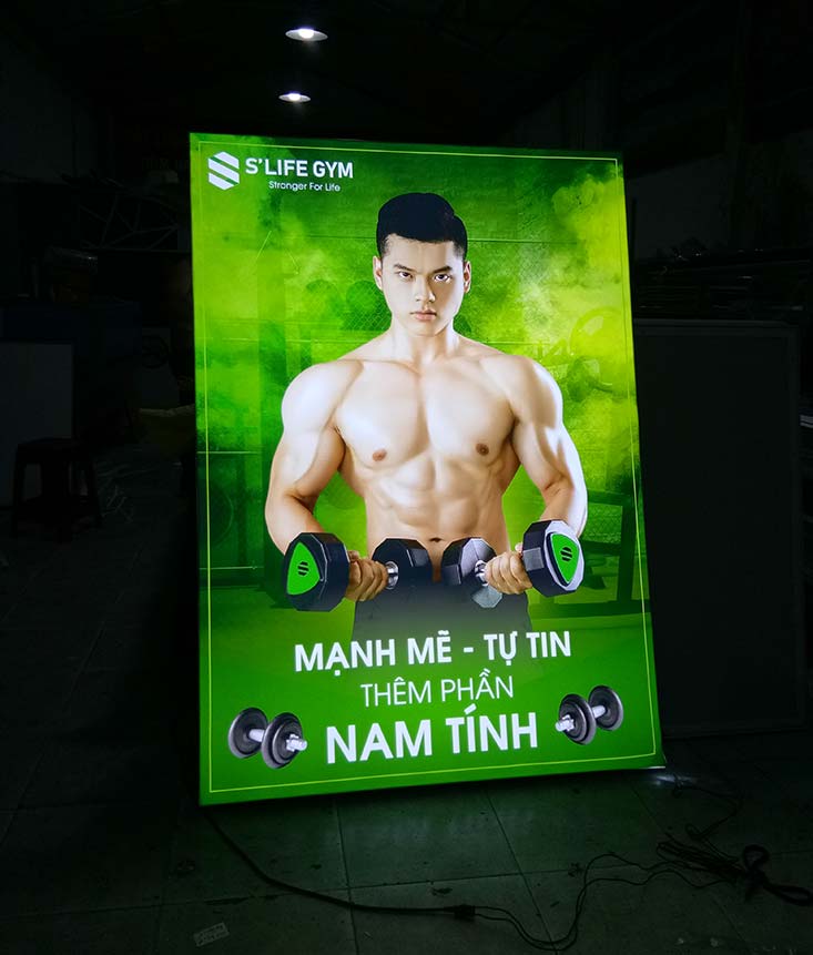 hộp đèn không viền