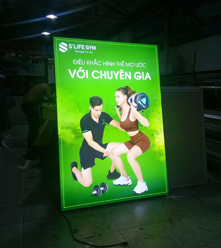 hộp đèn không viền