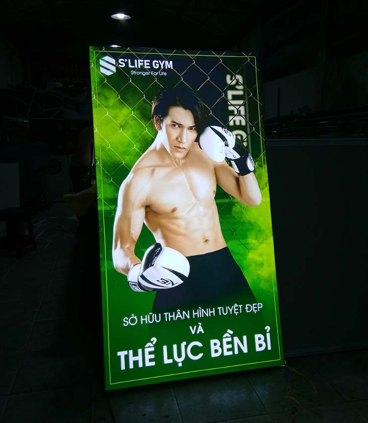 hộp đèn không viền
