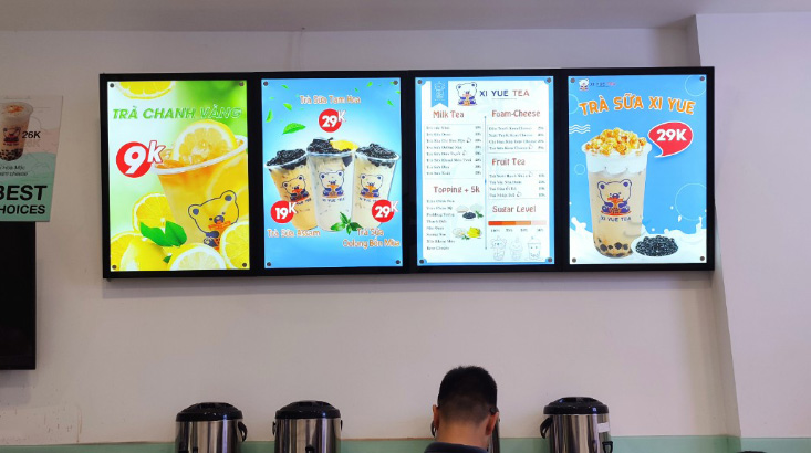 hộp đèn siêu mỏng nắp hít