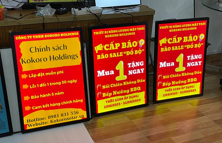 khung tranh điện cho cửa hàng điện tử
