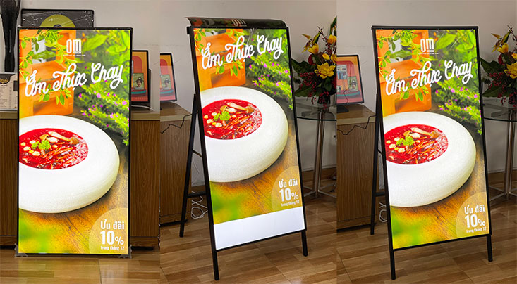 khung tranh điện chân đứng 60x120cm