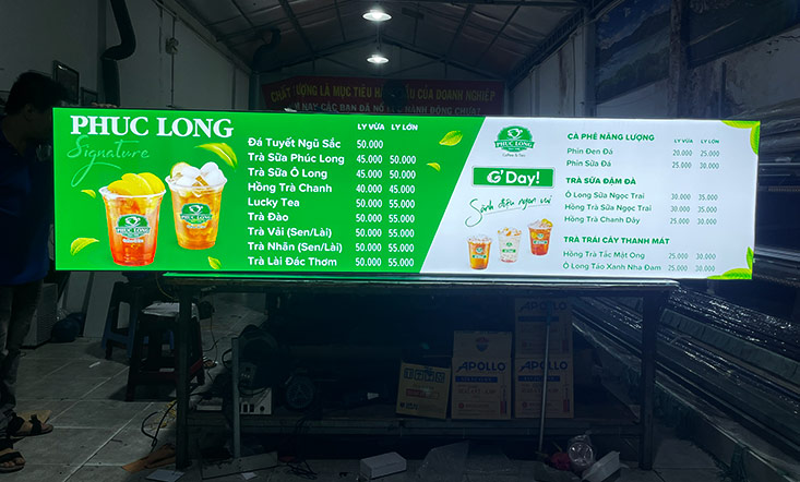 hộp đèn không viền