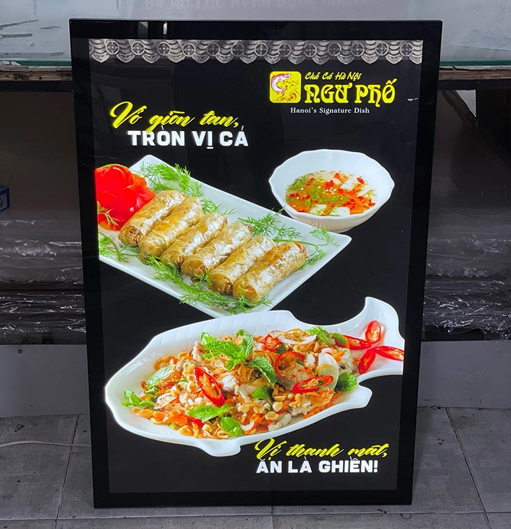 hộp đèn siêu mỏng nắp hít màu đen