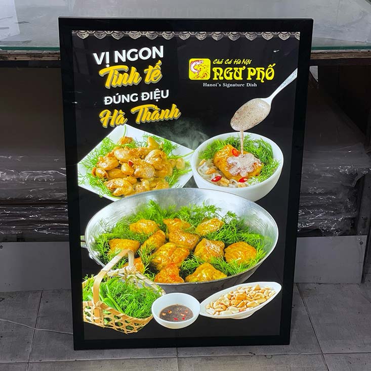 hộp đèn siêu mỏng nắp hít màu đen