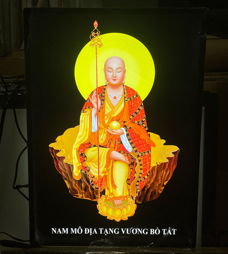 khung tranh đèn Phật giáo