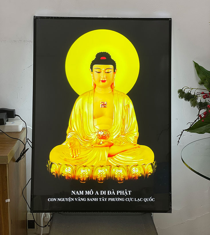 hộp đèn tranh Phật giáo