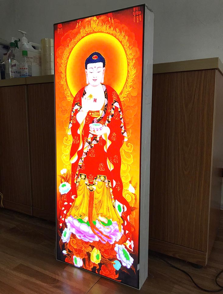 hộp đèn tranh Phật giáo