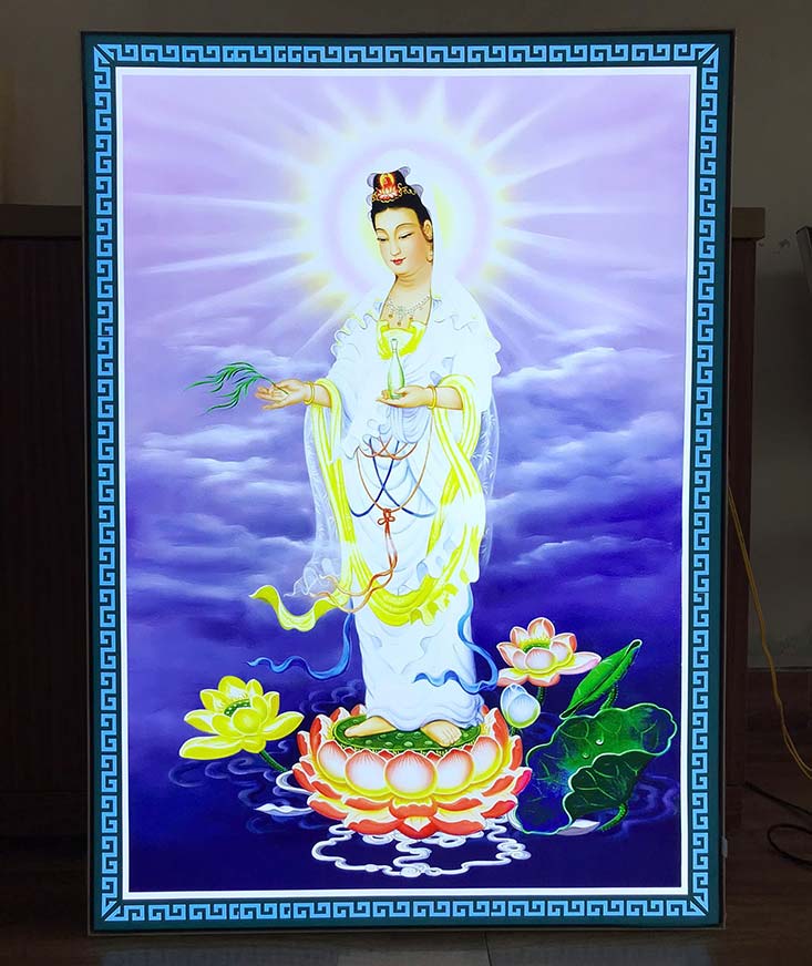 hộp đèn tranh Phật giáo