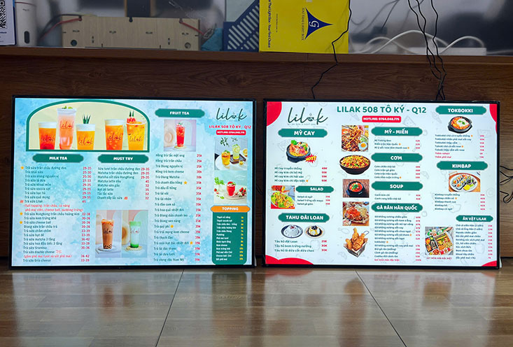 khung tranh điện siêu mỏng 60x90cm treo tường