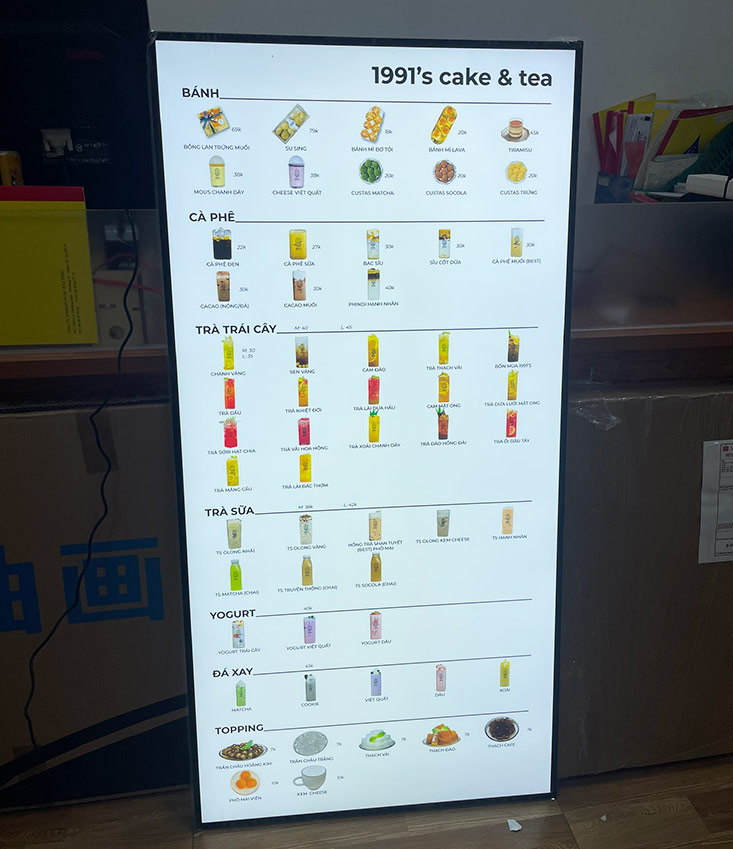 khung tranh điện siêu mỏng 60x120cm