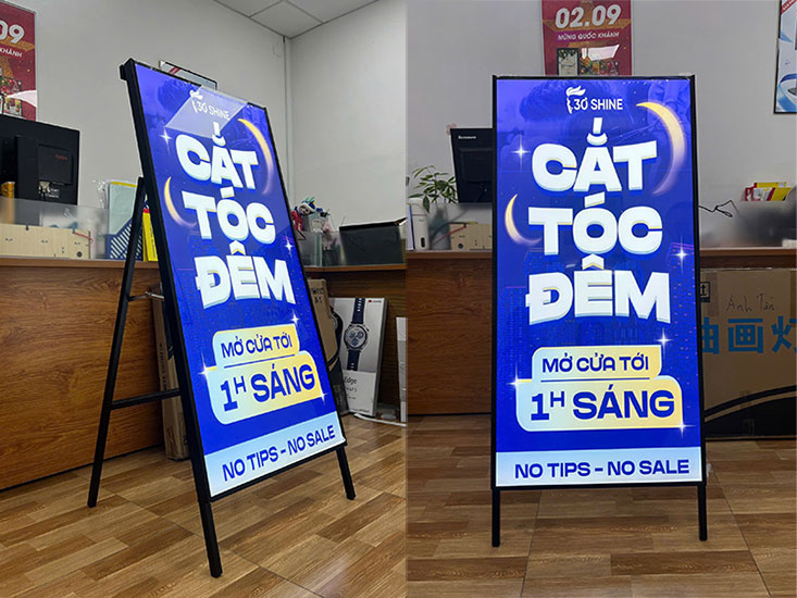 khung tranh điện chân đứng 60x120cm