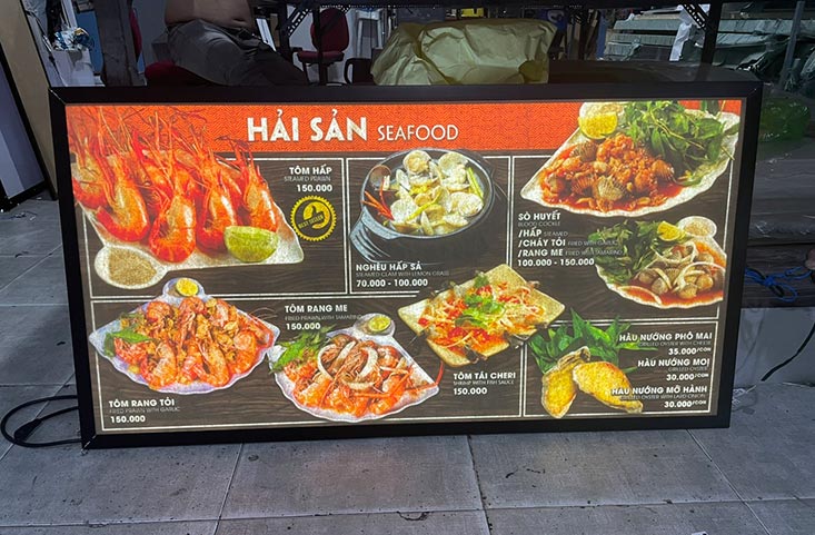 hộp đèn siêu mỏng nắp bật màu đen