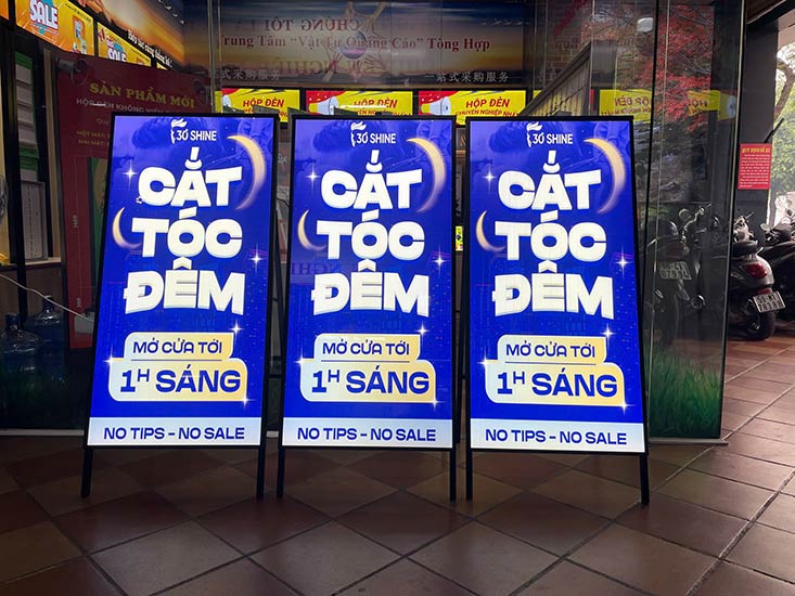 khung tranh điện chân đứng chữ A 60x120
