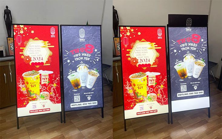khung tranh điện chân đứng 60x120cm
