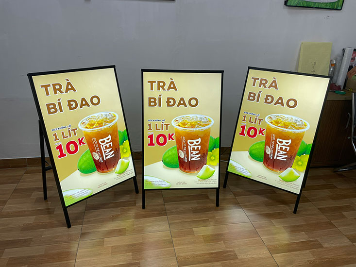 khung tranh điện chân đứng chữ A
