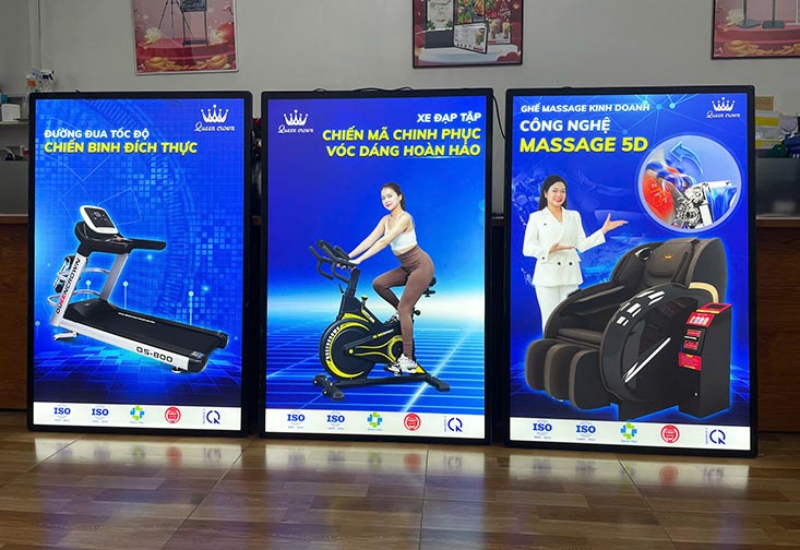 khung tranh điện - hộp đèn siêu mỏng có sẵn